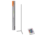 Ledvance - Светодиодный RGBW-торшер с регулированием яркости SMART+ FLOOR LED/20W/230V 2700-6500K Wi-Fi черный + дистанционное управление