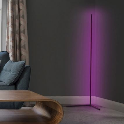 Ledvance - Светодиодный RGBW-торшер с регулированием яркости SMART+ FLOOR LED/20W/230V 2700-6500K Wi-Fi черный + дистанционное управление