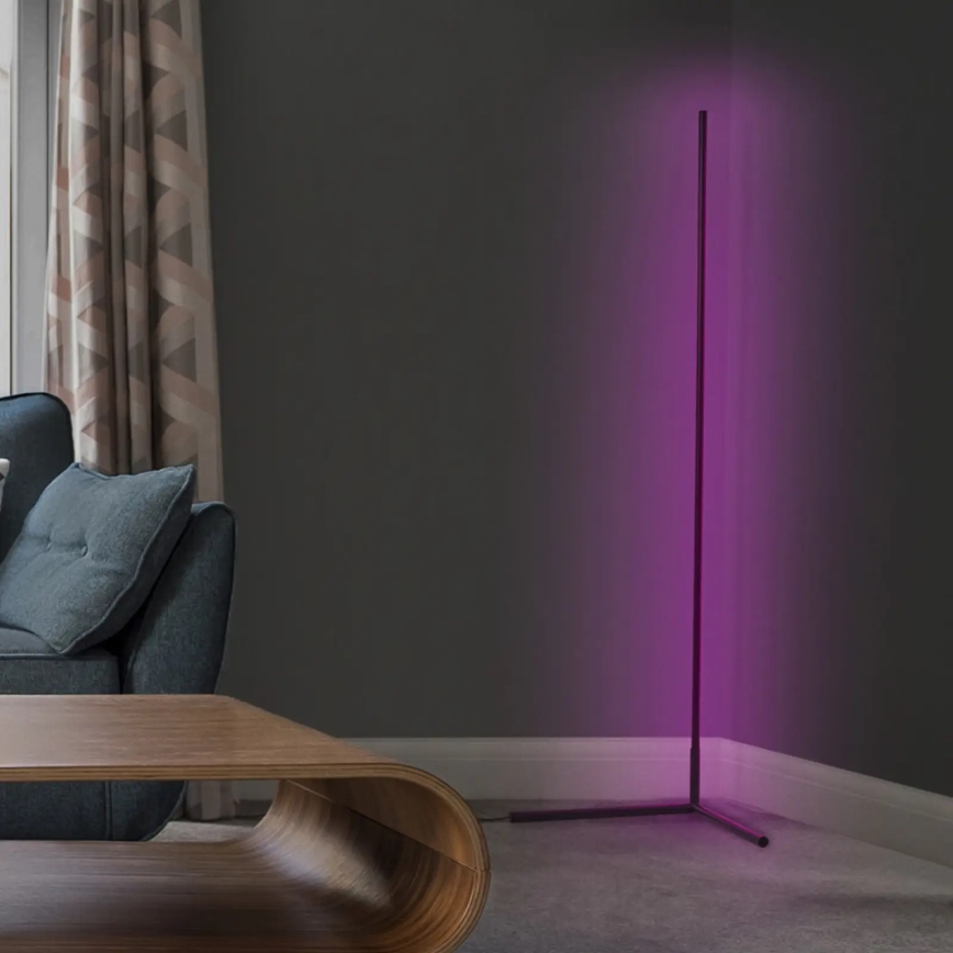 Ledvance - Светодиодный RGBW-торшер с регулированием яркости SMART+ FLOOR LED/20W/230V 2700-6500K Wi-Fi черный + дистанционное управление