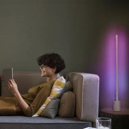 Ledvance - Светодиодный RGBW-торшер с регулированием яркости SMART+ FLOOR LED/8W/230V 2700-6500 Wi-Fi белый + дистанционное управление