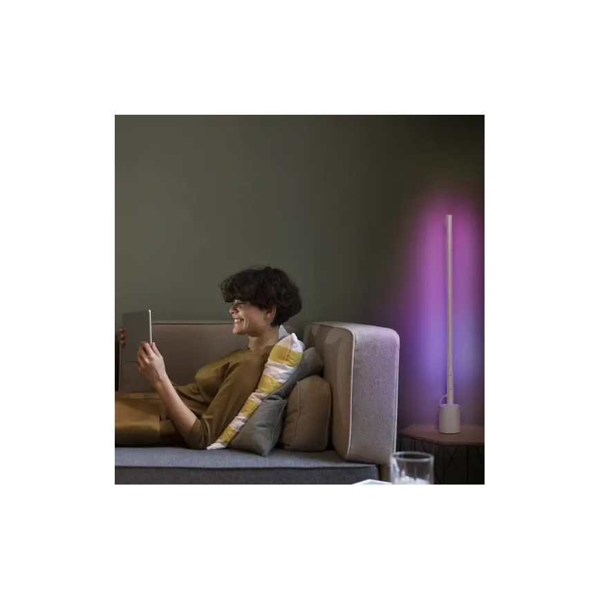Ledvance - Светодиодный RGBW-торшер с регулированием яркости SMART+ FLOOR LED/8W/230V 2700-6500 Wi-Fi белый + дистанционное управление