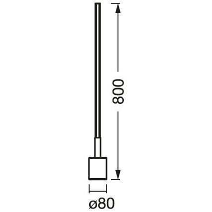 Ledvance - Светодиодный RGBW-торшер с регулированием яркости SMART+ FLOOR LED/8W/230V 2700-6500 Wi-Fi белый + дистанционное управление