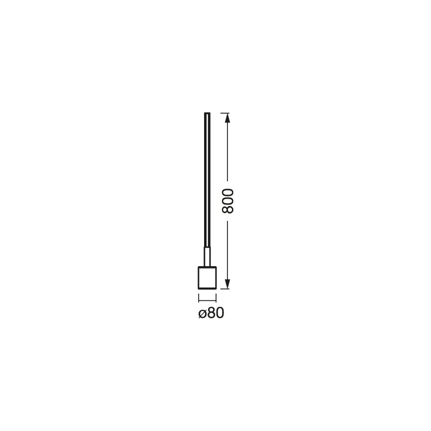 Ledvance - Светодиодный RGBW-торшер с регулированием яркости SMART+ FLOOR LED/8W/230V 2700-6500 Wi-Fi белый + дистанционное управление