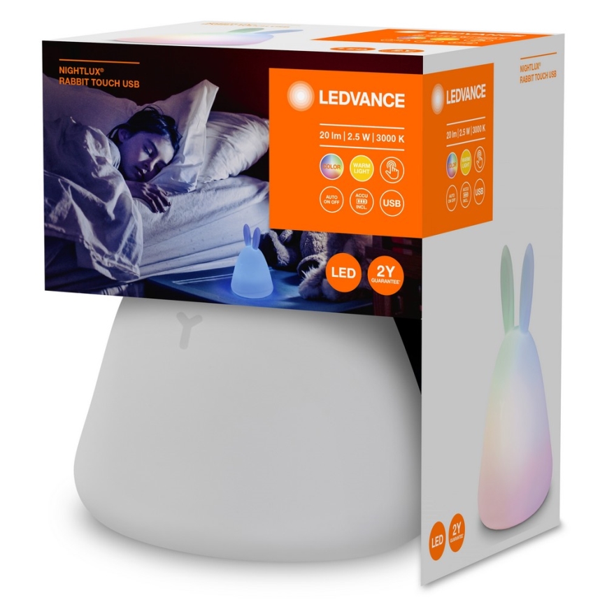 Ledvance - Светодиодный сенсорный детский ночник TOUCH LED/2,5W/5V