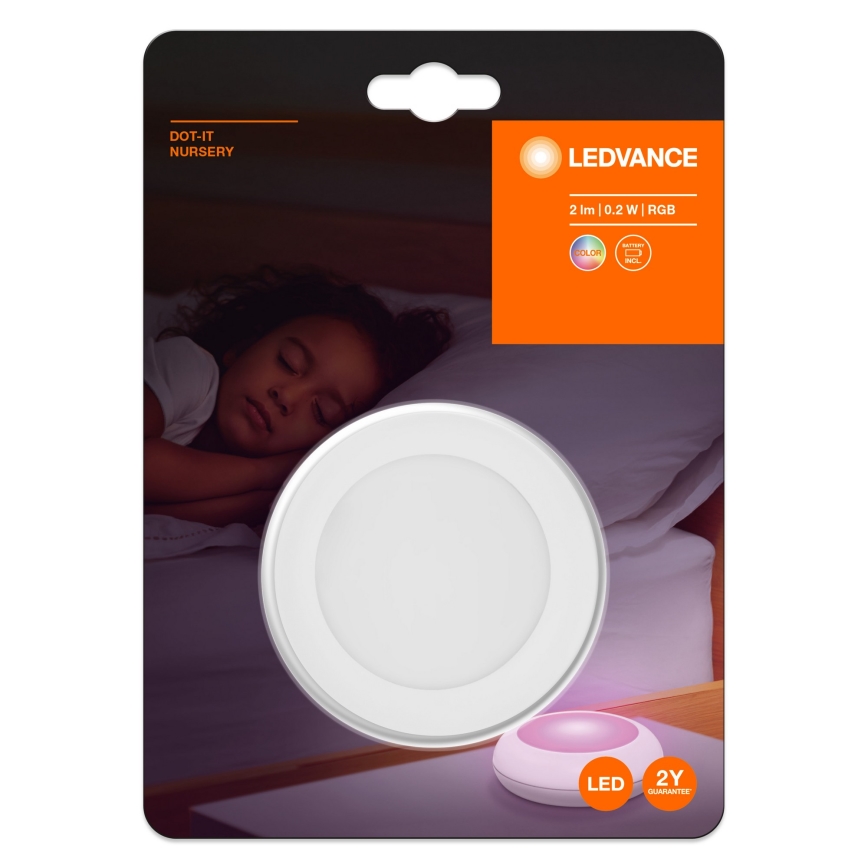 Ledvance - Светодиодный сенсорный навигационный RGB-светильник DOT-IT LED/0,2W/4,5V