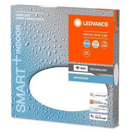 Ledvance - Светодиодный светильник для ванной комнаты с регулированием яркости SMART+ DISC LED/25W/230V 3000-6500K Wi-Fi IP44