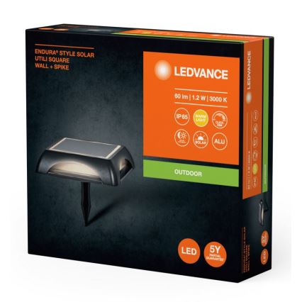 Ledvance - Светодиодная лампа на солнечной батарее с регулированием яркости ENDURA STYLE SOLAR LED/1,2W/3,7V IP65