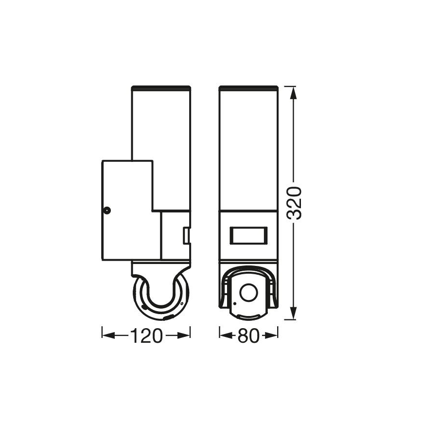 Ledvance - Уличный светодиодный настенный светильник с регулированием яркости, датчиком и камерой SMART+ LED/16W/230V Wi-Fi IP44