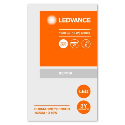 Ledvance - Светодиодный технический светильник с датчиком SUBMARINE 1xG13/19W/230V IP65