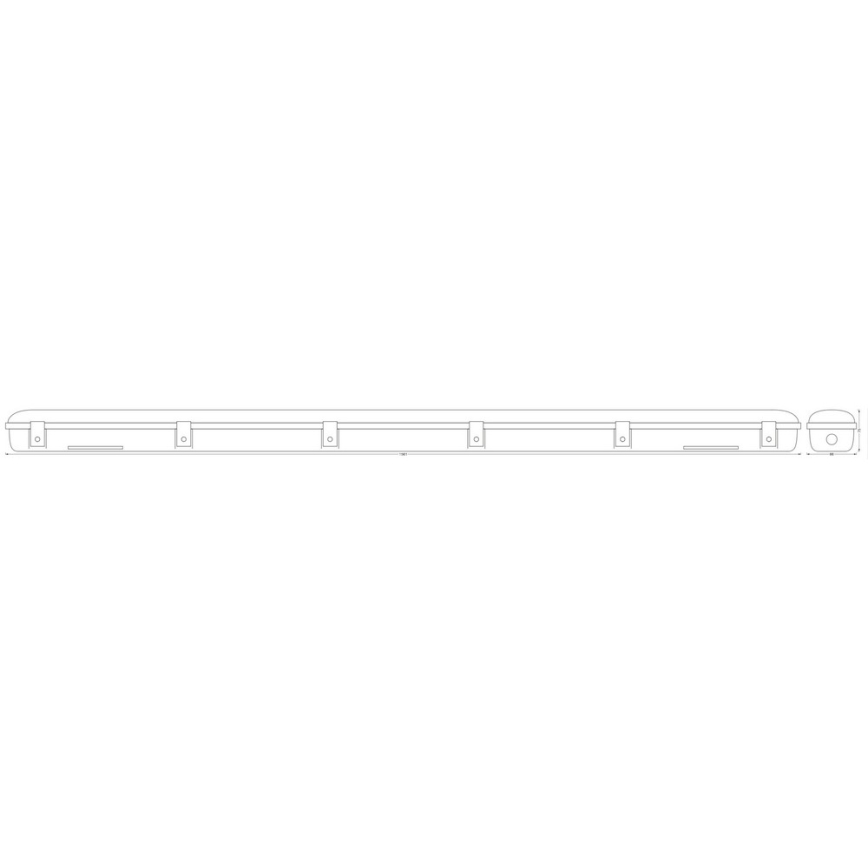 Ledvance - Светодиодный технический светильник с датчиком SUBMARINE 1xG13/19W/230V IP65