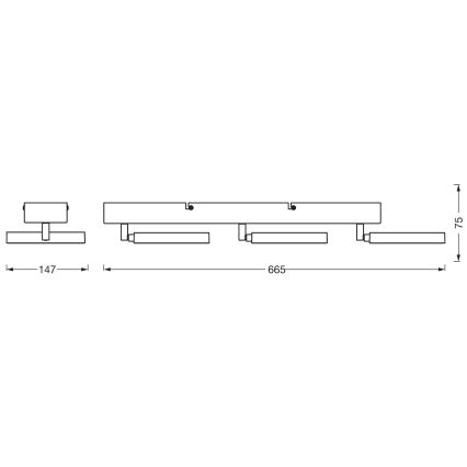 Ledvance - Светодиодный точечный светильник DECOR SATURN 3xLED/11W/230V 3000/4200/6500K
