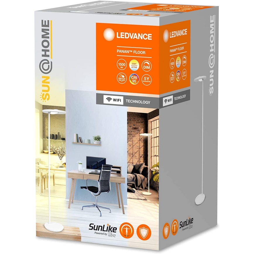 Ledvance - Светодиодный торшер с регулированием яркости SUN@HOME LED/36W/230V 2200-5000K CRI 95 Wi-Fi