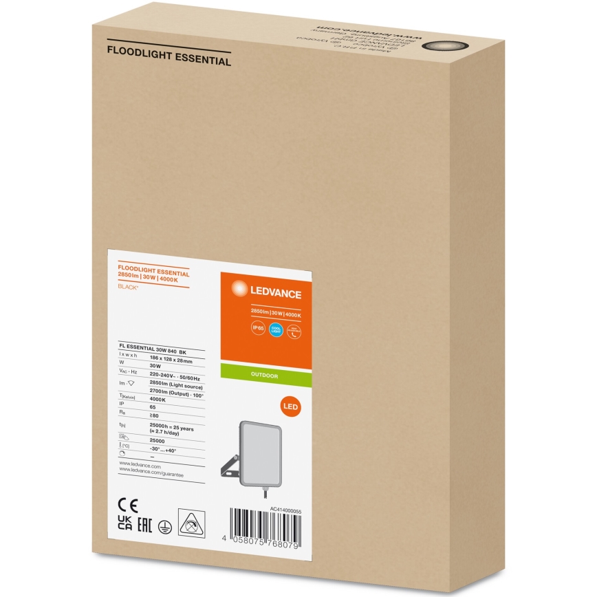 Ledvance - Светодиодный уличный настенный прожектор FLOODLIGHT LED/30W/230V 4000K IP65