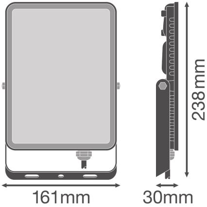 Ledvance - Светодиодный уличный настенный прожектор FLOODLIGHT LED/50W/230V 4000K IP65