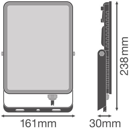 Ledvance - Светодиодный уличный настенный прожектор FLOODLIGHT LED/50W/230V 6500K IP65
