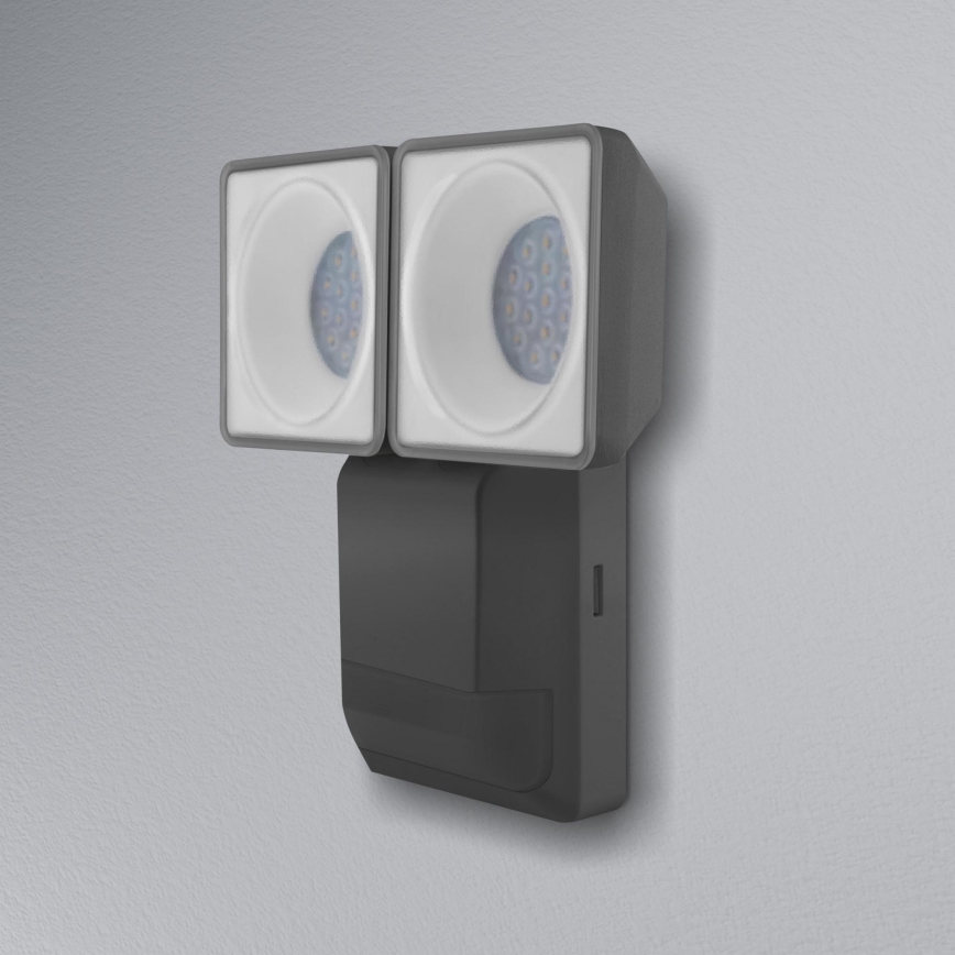 Ledvance - Светодиодный уличный настенный светильник с датчиком SPOT 2xLED/8W/230V IP55