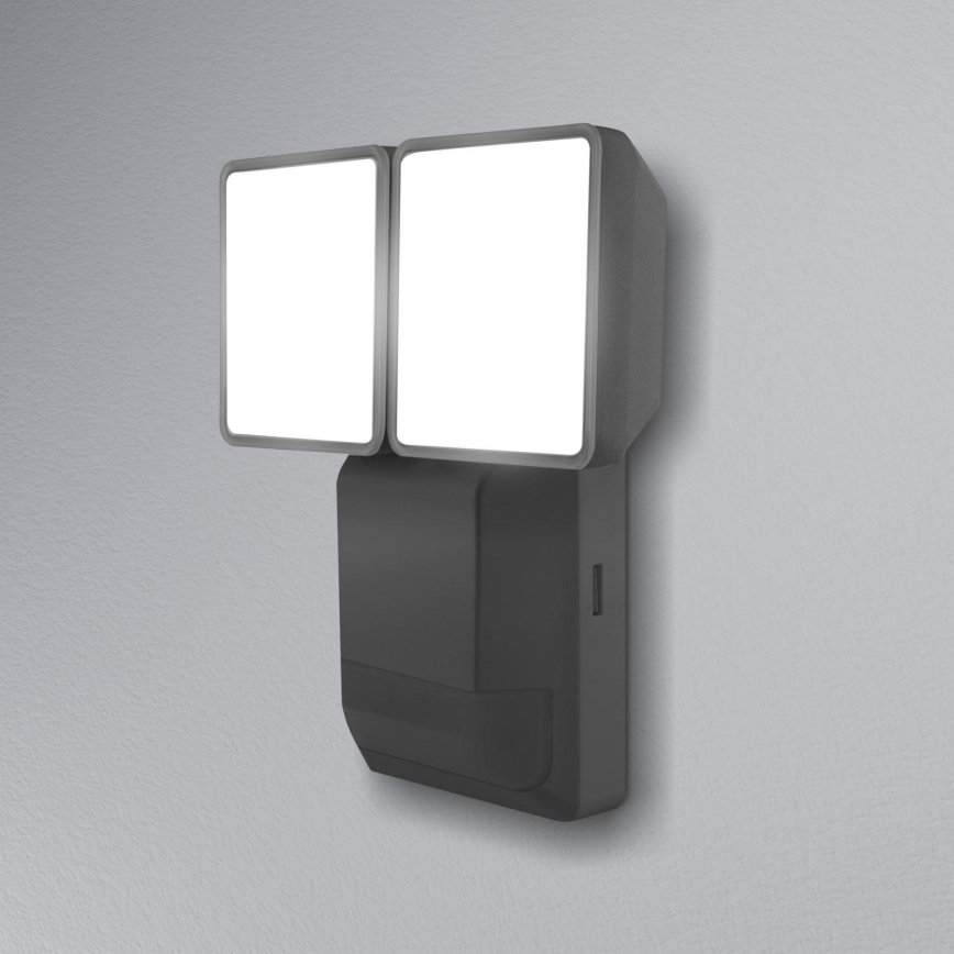 Ledvance - Светодиодный уличный настенный светильник с датчиком SPOT 2xLED/8W/230V IP55