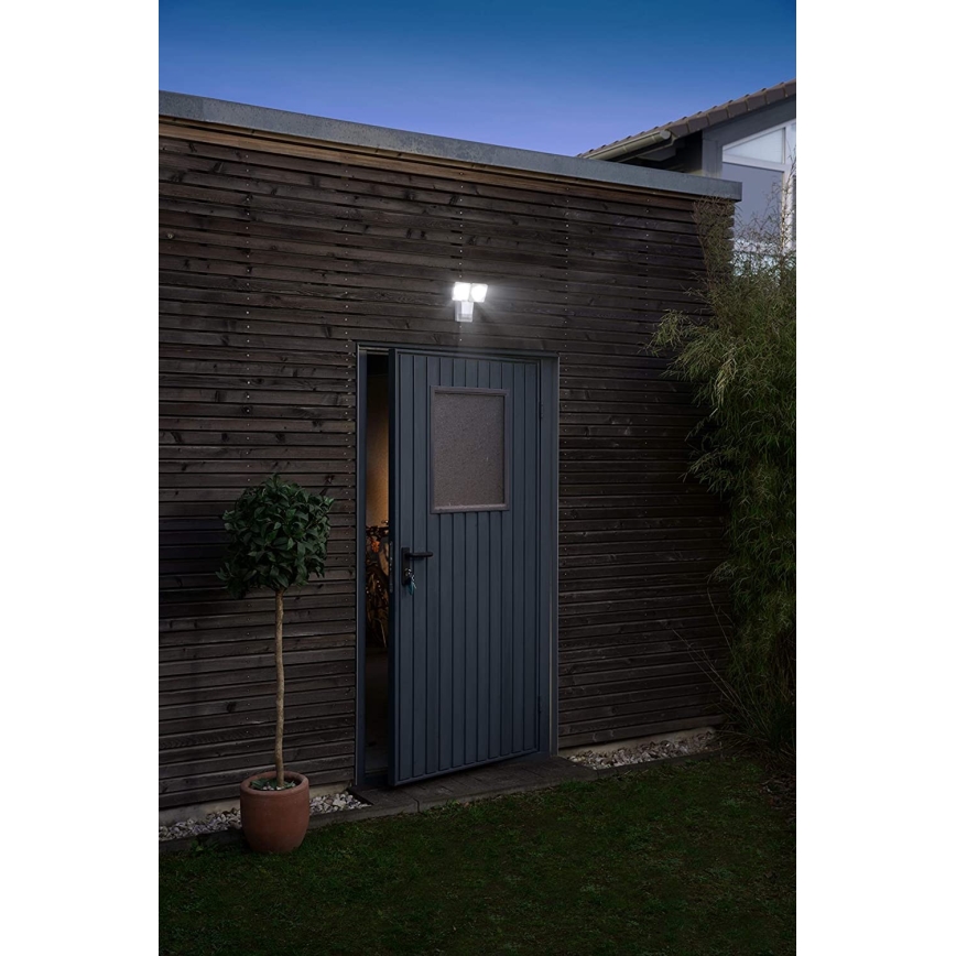 Ledvance - Светодиодный уличный настенный светильник с датчиком SPOT 2xLED/8W/230V IP55