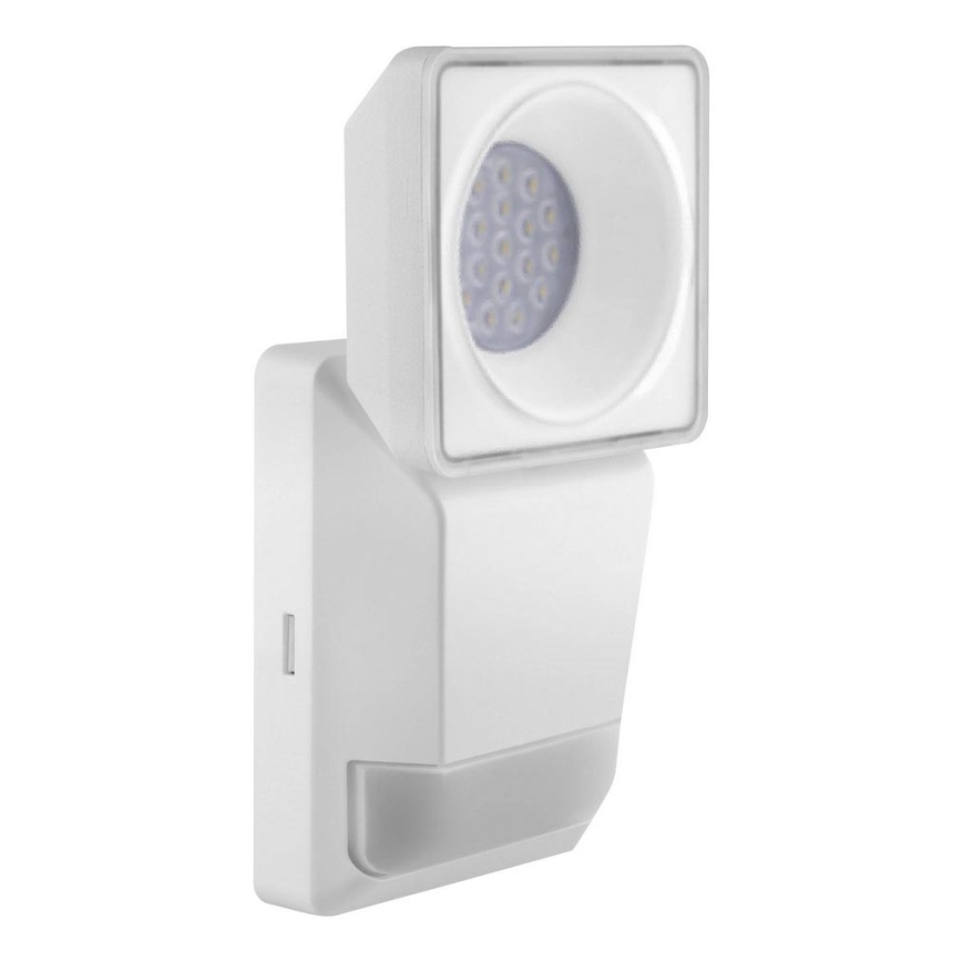 Ledvance - Светодиодный уличный настенный светильник с датчиком SPOT LED/8W/230V IP55 белый