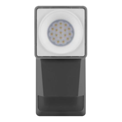 Ledvance - Светодиодный уличный настенный светильник с датчиком  SPOT LED/8W/230V IP55 черный
