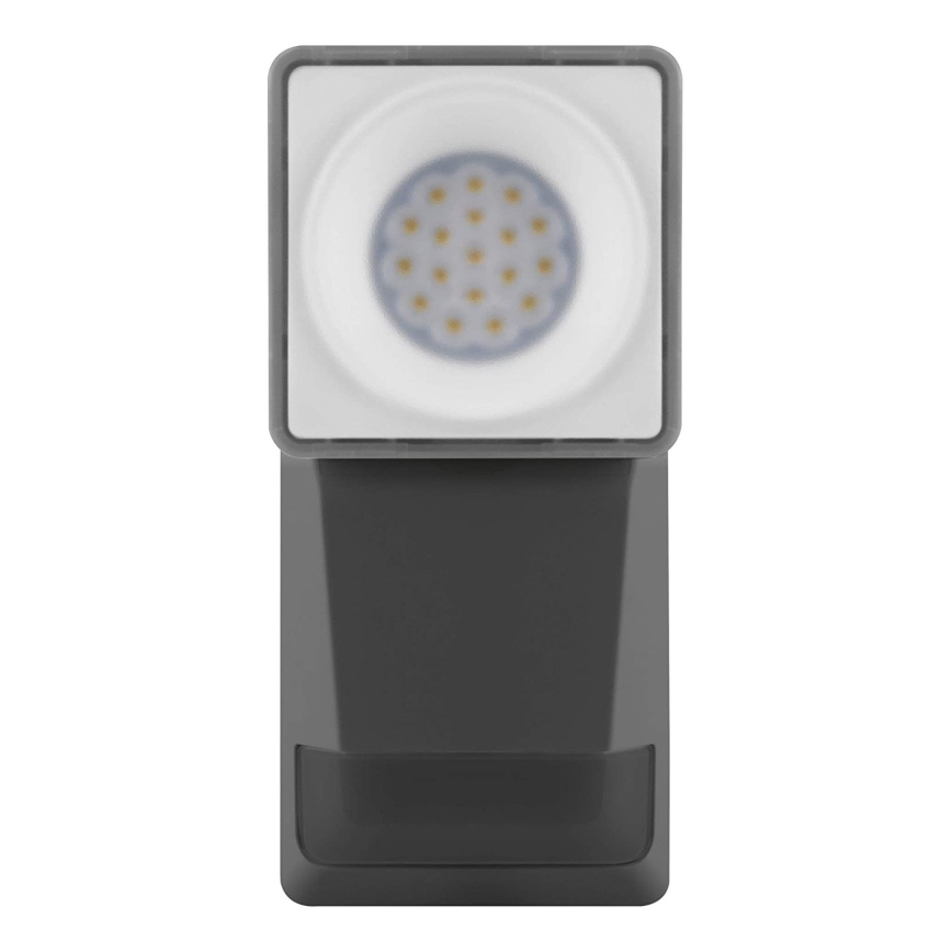 Ledvance - Светодиодный уличный настенный светильник с датчиком  SPOT LED/8W/230V IP55 черный