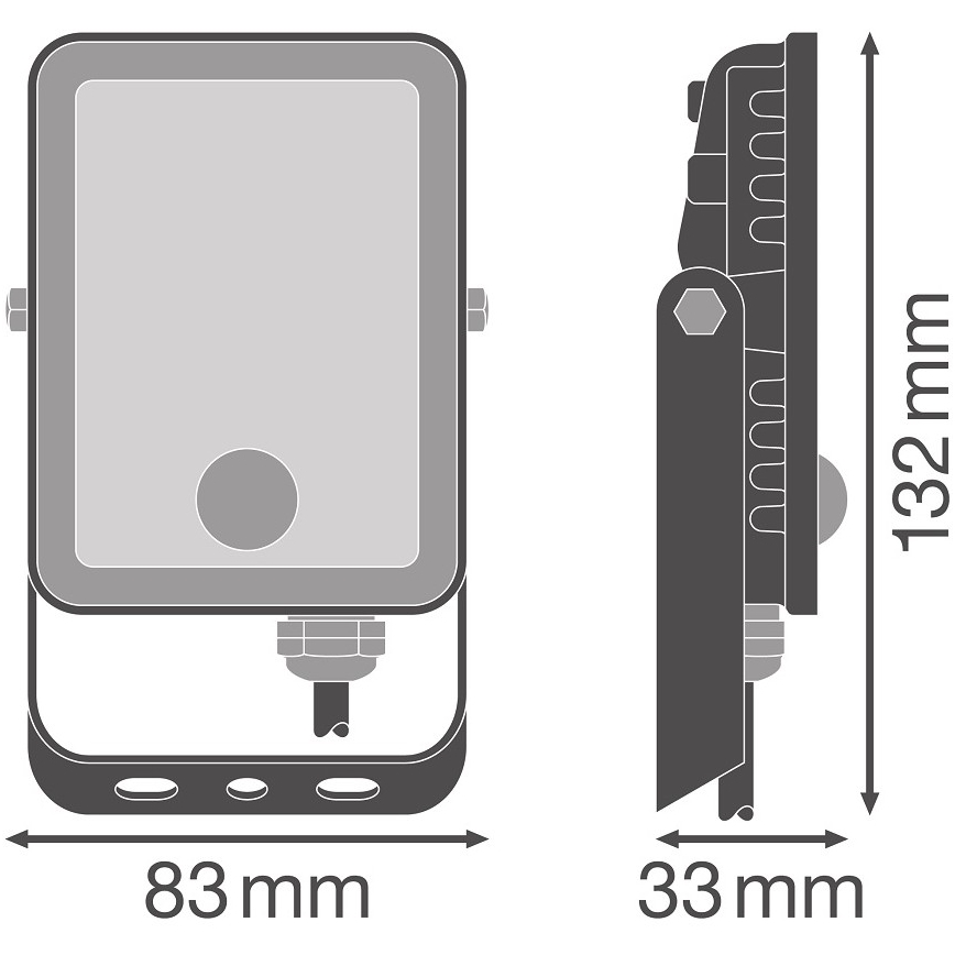 Ledvance - Светодиодный уличный прожектор с датчиком FLOODLIGHT LED/10W/230V 4000K IP65