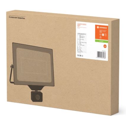 Ledvance - Светодиодный уличный настенный прожектор с датчик FLOODLIGHT ESSENTIAL LED/200W/230V IP65