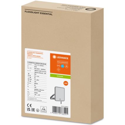 Ledvance - Светодиодный уличный прожектор с датчиком FLOODLIGHT LED/20W/230V 6500K IP65