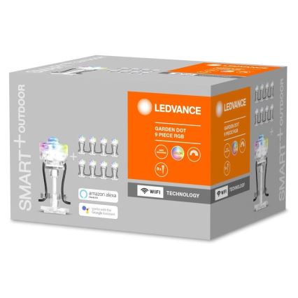 Ledvance - Светодиодный уличный RGB удлинительный набор SMART+ DOT 9xLED/2,5W/230V IP65 Wi-Fi