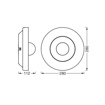 Ledvance - Светодиодный уличный светильник с датчиком и камерой SMART+ LED/22W/230V IP44 Wi-Fi