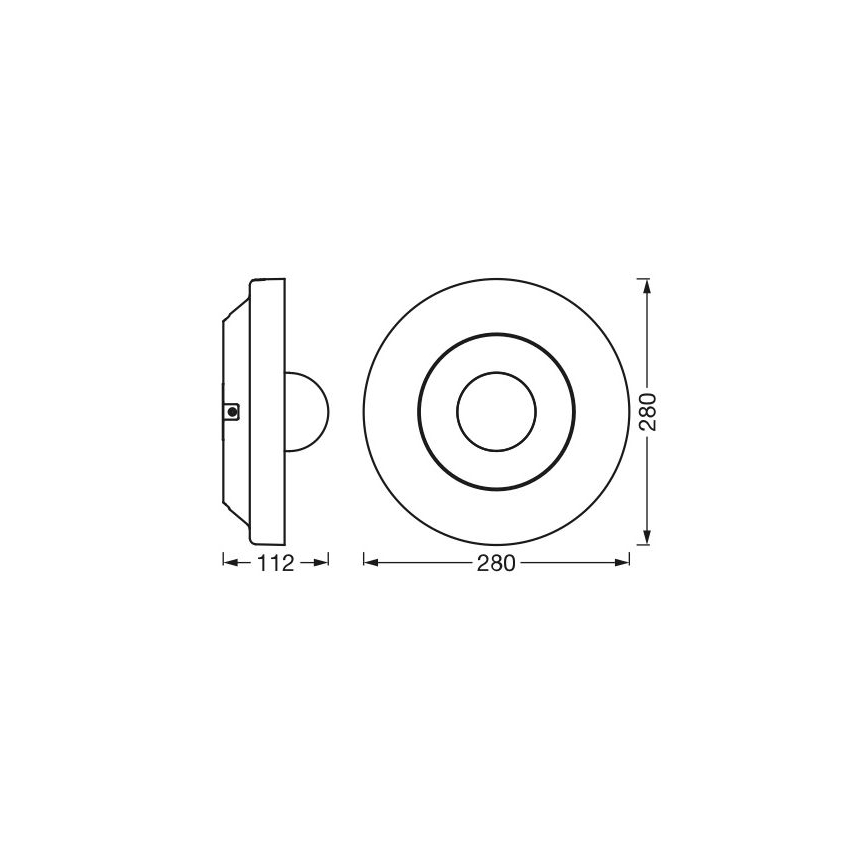 Ledvance - Светодиодный уличный светильник с датчиком и камерой SMART+ LED/22W/230V IP44 Wi-Fi