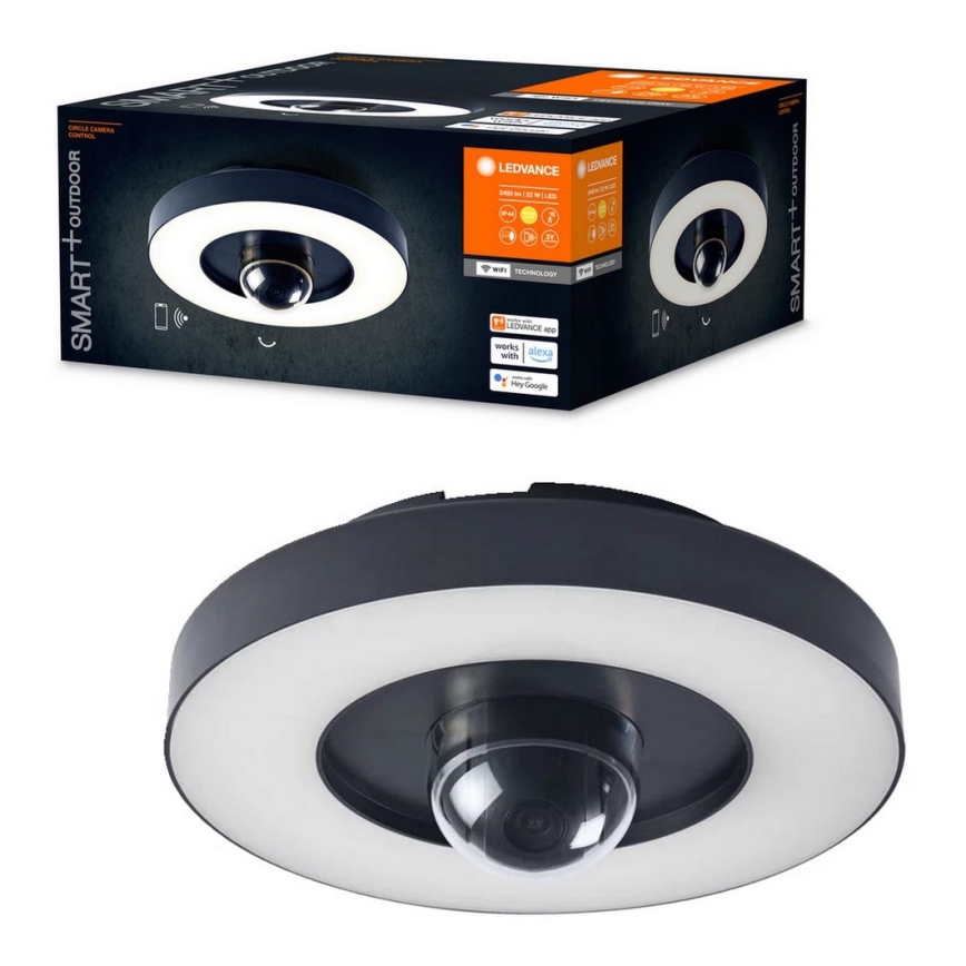 Ledvance - Светодиодный уличный светильник с датчиком и камерой SMART+ LED/22W/230V IP44 Wi-Fi