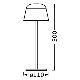 Ledvance - Светодиодная аккумуляторная настольная лампа с регулированием яркости TABLE LED/2,5W/5V IP54 бежевый