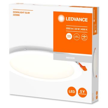 Ledvance - Светодиодный встраиваемый светильник SLIM LED/22W/230V 4000K
