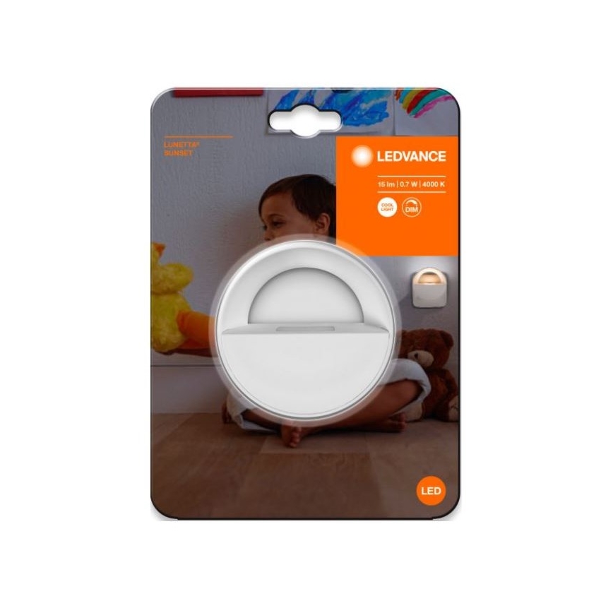 Ledvance - Світлодіодний регульований нічник LUNETTA LED/0,7W/230V