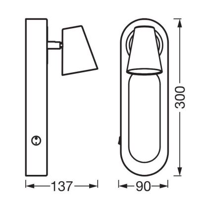 Ledvance - Світлодіодний настінний точковий світильник DECOR NEPTUNE LED/13W/230V