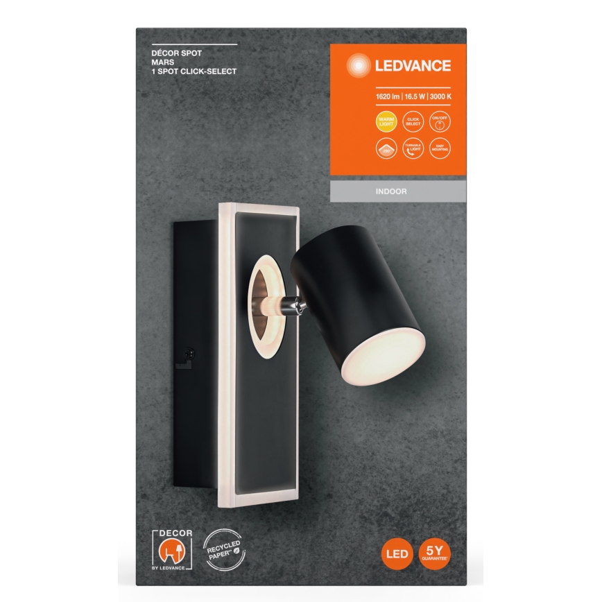 Ledvance - Світлодіодний настінний точковий світильник DECOR MARS LED/16,5W/230V