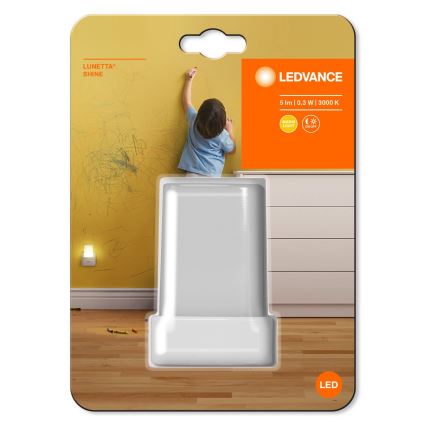 Ledvance - Світлодіодний нічник з сенсором LUNETTA LED/0,28W/230V 3000K