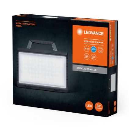 Ledvance - Вуличний акумуляторний LED прожектор з регулюванням яскравості WORKLIGHT BATTERY LED/26W/5V IP54