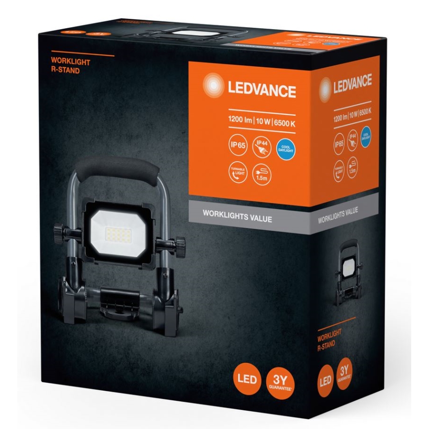 Ledvance - Вуличний світлодіодний прожектор WORKLIGHT R-STAND LED/10W/230V 6500K IP65