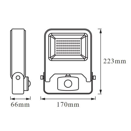 Ledvance - Світлодіодний прожектор з датчиком ENDURA LED/30W/230V IP44