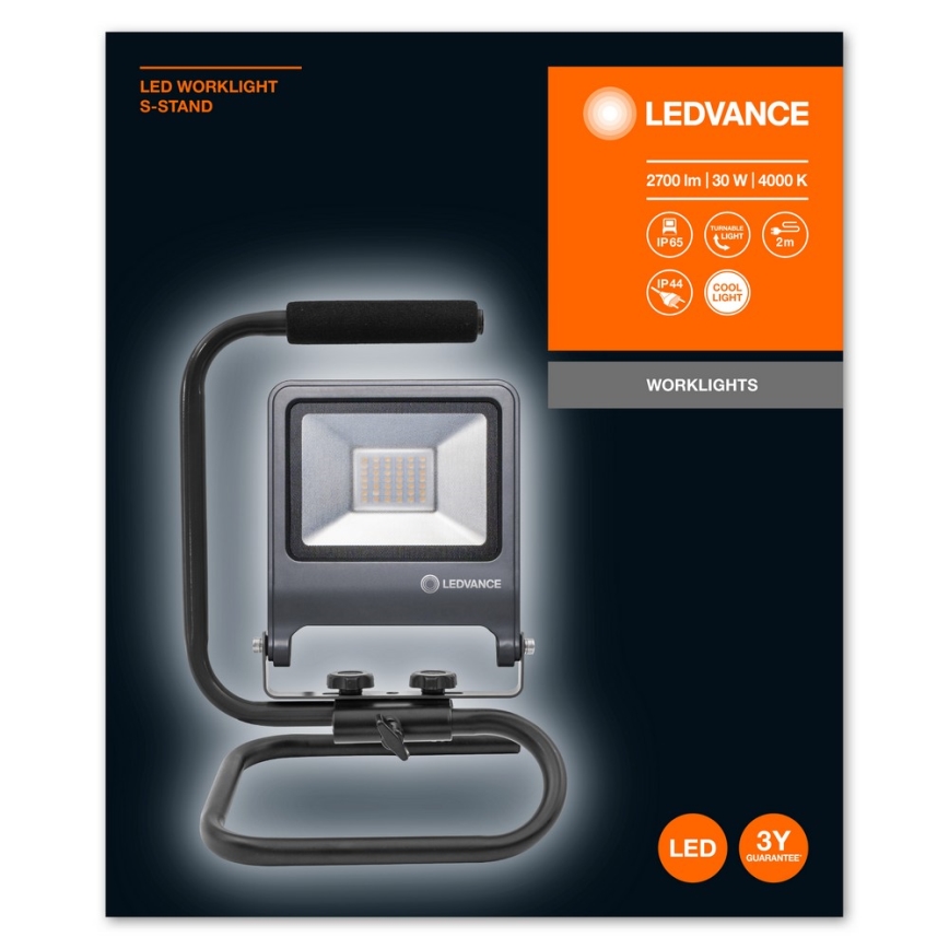 Ledvance - Світлодіодний прожектор з ручкою S-STAND LED/30W/230V IP65