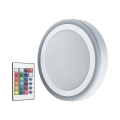Ledvance - Світлодіодний RGB регульований за яскравістю стельовий світильник LED/38W/230V + дистанційне керування