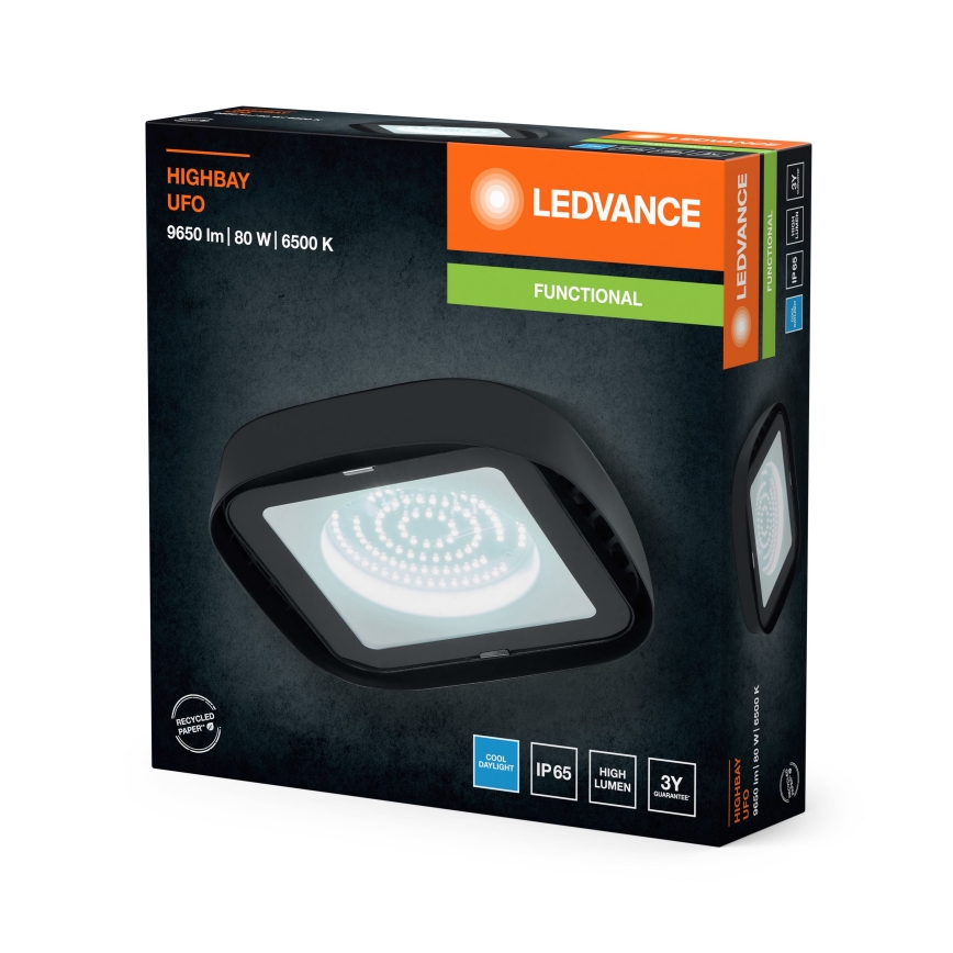 Ledvance - Світлодіодний стельовий промисловий світильник HIGHBAY LED/80W/230V IP65 6500K