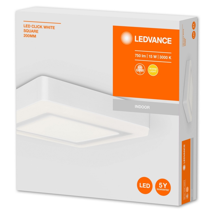 Ledvance - Світлодіодний стельовий світильник CLICK LED/15W/230V