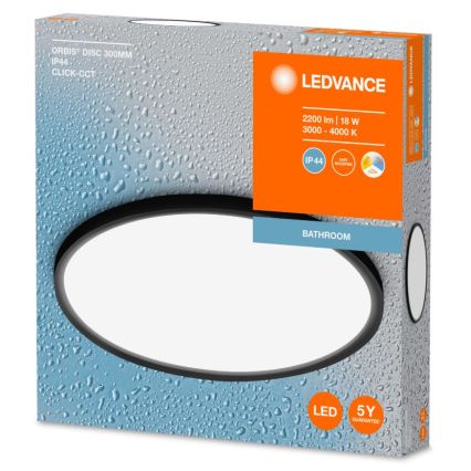 Ledvance - Світлодіодний стельовий світильник для ванної кімнати DISC LED/18W/230V 3000/4000K IP44