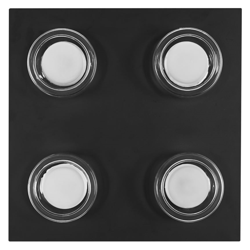 Ledvance - Світлодіодний стельовий світильник для ванної кімнати ORBIS FLAME 4xLED/5,5W/230V 3000/4000K IP44 чорний