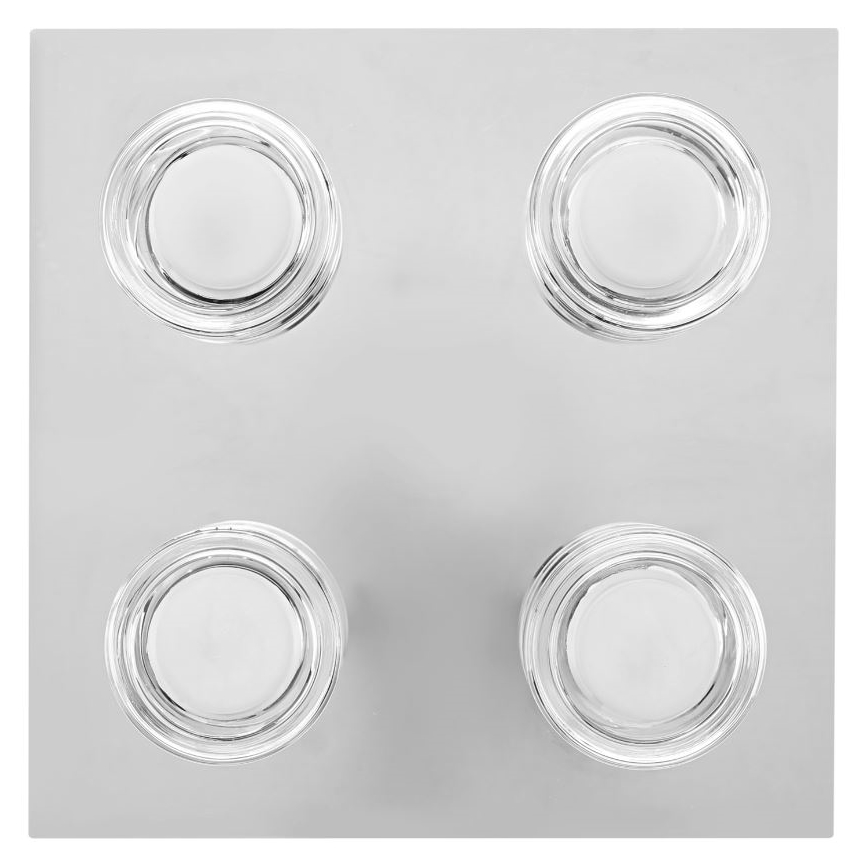 Ledvance - Світлодіодний стельовий світильник для ванної кімнати ORBIS FLAME 4xLED/5,5W/230V 3000/4000K IP44 хром