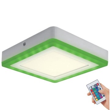 Ledvance - Світлодіодний стельовий світильник RGB з регулюванням яскравості LED/19W/230V + пульт дистанційного керування