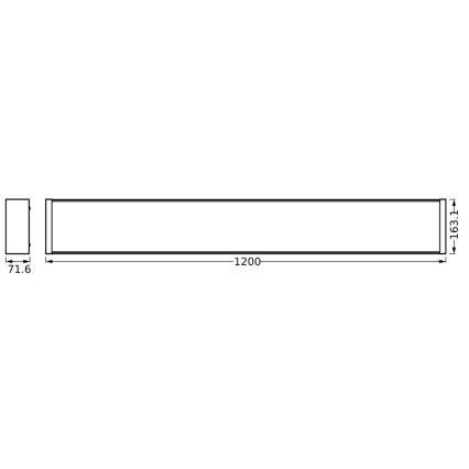 Ledvance - Світлодіодний стельовий світильник з регулюванням яскравості OFFICE LINE LED/40W/230V 120 см + пульт дистанційного керування